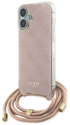 Zdjęcie produktu dla Etui Guess 4G Crossbody do iPhone 16 różowy