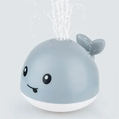 Obrázek produktu pro Dětská hračka do vany velryba stříkající vodu se světly koupací hračka do vany a bazénu - SplushyWhale