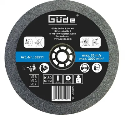 Produktbild von Güde Schleifscheiben (125 bis 250 mm) versch. Körnungen, Schleifscheibengröße:150 x 20 x 32 mm, Körnung:K 80