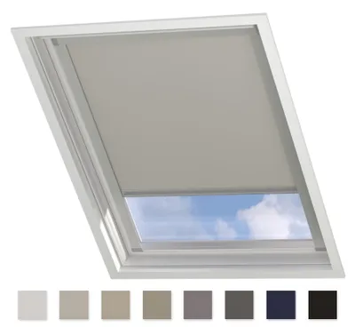 Produktbild von DTCH® Dachfenster verdunkelungsrollo für velux: C02 beige mit Führungsschiene