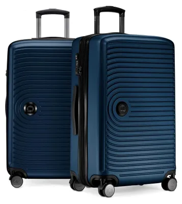 Produktbild von Mitte - 2er Kofferset Trolley-Set, Rollkoffer mit Dehnfalte 65cm, ABS, TSA, Dunkelblau