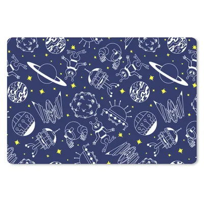 Produktbild von MuchoWow® Schreibtischunterlage Weltraum - Sterne - Muster - Planeten 60x40 cm - XXL Mauspad - Großes Mauspad