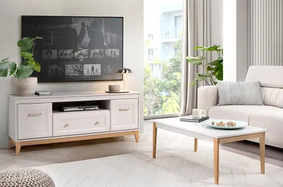 Produktbild von Wohnzimmer Set 2-teilig in Kaschmir, Couchtisch & Lowboard - WILNA-161
