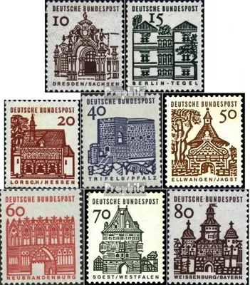Produktbild von Briefmarken BRD (BR.Deutschland) 1964 Mi 454-461 (kompl.Ausgabe) postfrisch Deutsche Bauwerke aus zwölf Jahrhunderten (I)
