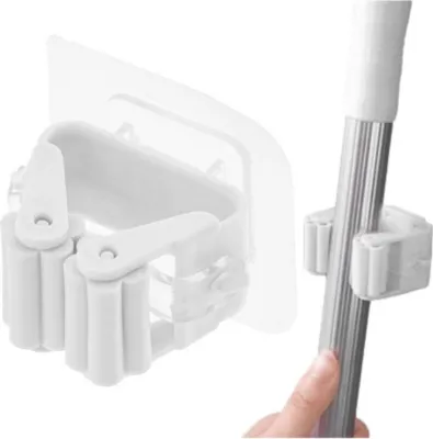 Produktbild von Mophalter Besenstiel Harke Selbstklebend Weiß