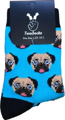 Produktbild von Lustige bunte Kindersocken mit Hundemotiv  Jungen Mädchen witzige Strümpfe als Geschenk, atmungsaktiv Einheitsgröße 25-33