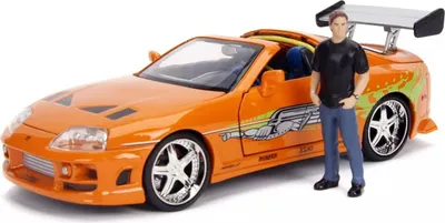 Produktbild von Fast & Furious Playset Brian & Toyota Supra 2 Piezas
