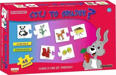 Produktbild von Puzzle edukacyjne Czyj to obiadek? ABINO