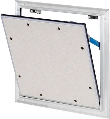 Produktbild von Revisionsklappe Trennwand Alumatic F/EI30 mit Gipskartoneinlage GKF12,5 mm und Fangsicherung 500 mm x 1000 mm