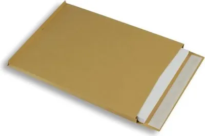 Produktbild von Faltentaschen 229x324x20mm C4 130g/qm haftklebend VE=250 St. braun