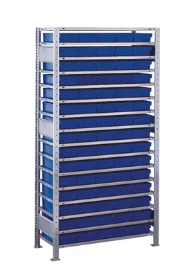 Produktbild von Steck.GR.2000x1000x500 mm, verz. - Typ 150 kg, 16 Böden, 75 Kästen