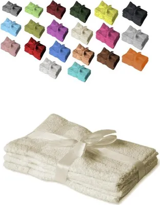 Produktbild von 12 x  Gästetuch 500 g/m²  30 x 50 cm Naturweiß
