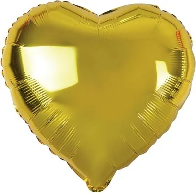 Zdjęcie produktu dla Balon foliowy Serce złote 18" - Godan