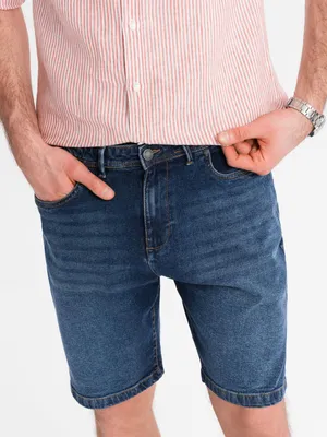 Obrázek produktu pro Ombre Clothing Pánské džínové kraťasy Kiane tmavě modrá S