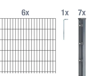 A product image showing components of a fence set against a white background.