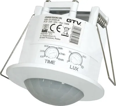 Produktbild von Unterputz-Bewegungsmelder CR-5 weiß 360° Einbau Infrarot UP CR-CR5000-00