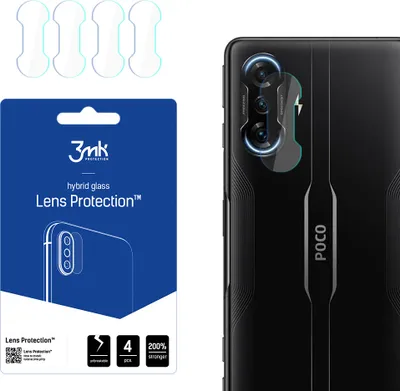 Produktbild von 3mk Hybridglas Lens Protection für Xiaomi POCO F3 GT 5G Kamera Objektiv Kameralinse 0,16mm 6H (4 Stück)