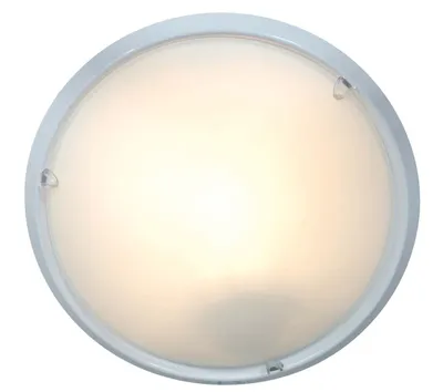 Obrázok produktu pre Stropné svietidlo Näve Leuchten s päticou E27 - stropné svietidlo, stropné svietidlo z kovu a skla v bielej farbe, výška 8 cm, Ø 26 cm, pätica E27