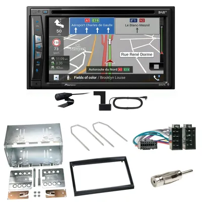Produktbild von Pioneer AVIC-Z730DAB Navigation USB MP3 Einbauset für Peugeot 307 Citroen C2 C3