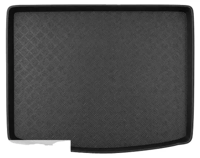 Produktbild von Kofferraummatte, maßgeschneiderte Passform, strapazierfähiges Gummi-Material, schwarz