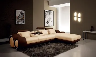 Produktbild von Ecksofa Sofa Couch Polster Wohnlandschaft Leder Eck Sofas Garnitur L Form Modern