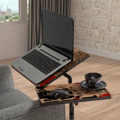 Produktbild von Skye Decor, Glen 766 - Atlantic, Laptop-Stehpult, Atlantische Kiefer, 100 % MELAMINBESCHICHTETE SPANPLATTEN, 37 x 40 x 87 cm