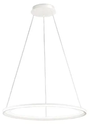 Image de Lustre Suspendu Edge Led 86W Blanc Mat Perenz
