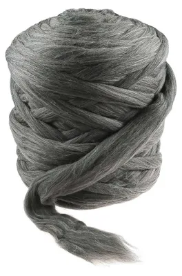 1m Filzwolle meliert Märchenwolle Merino Nassfilzen Trockenfilzen Spinnen Meterware melange grau