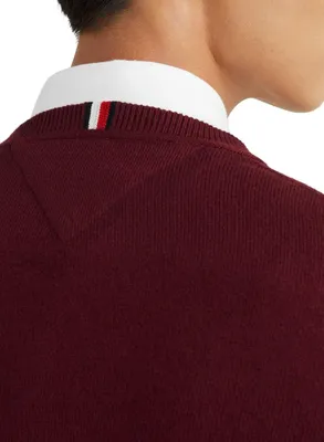 Produktbild von Tommy Hilfiger 8720641415095, Erwachsener, Männlich, Pullover, Burgund, Langärmlig, XL