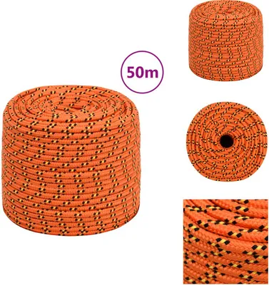Immagine prodotto di vidaXL Corda per barca arancione 10 mm 50 m Polipropilene - Corde