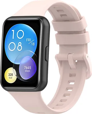 Produktbild von Strap-it Huawei Watch Fit 2 Silikonarmband (HellRosa)