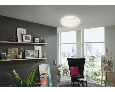 Obrázok produktu pre LED stropné svietidlo Briloner Star18 W 2200 lm 3000-6000 K biele s diaľkovým ovládaním