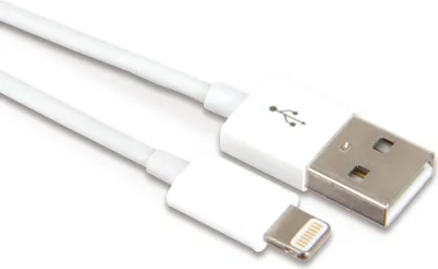Produktbild von Apple MD818ZM/A, 1 m, Lightning, USB A, Stecker, Stecker, Weiß