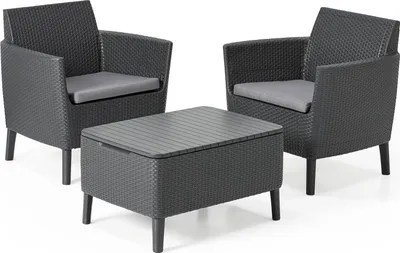 Produktbild von Keter 253206, Graphit, 2 Sitz(e), Draußen, Pubertät, Junge/Mädchen, 76 cm