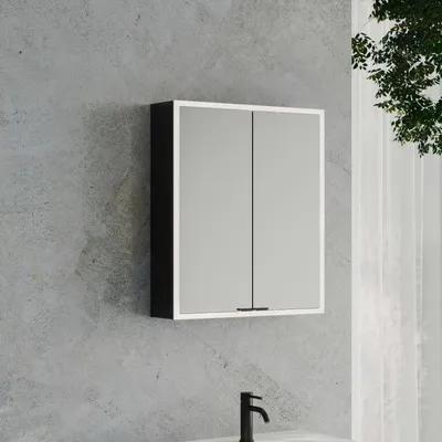 Obrázok produktu pre Zrkadlová skrinka Kronenbach Cube 2.0, rozmery 60 cm, na povrch, s 2 dvierkami
