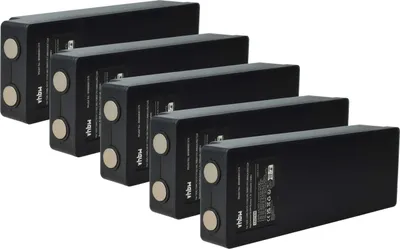 Produktbild von vhbw 5x Akku Ersatz für Scanreco RSC7220 für Industrie-Funkfernsteuerung Fernbedienung (2500 mAh, 7,2 V, NiMH) - Schwarz