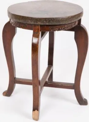 Produktbild von Fine Asianliving Chinesischer Hocker Massivholz Stühle Handgemacht Orientalischer Asiat Stil Japanische Möbel Wohnzimmer Schlafzimmer 34 x 48 x 34cm