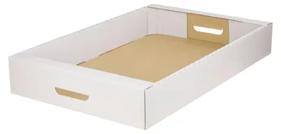 Produktbild von KAPAK Kuchen Tray Rechteckig Weiß 60x40x9 cm