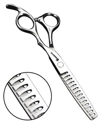 Obrázek produktu pro Profesionální nůžky na vlasy, kadeřnické nůžky, nůžky na prořezávání, 6/6,5 palců, nerezová ocel, ergonomický design, nastavitelné