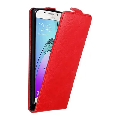 Immagine prodotto di Cadorabo cover per Samsung Galaxy A5 2016 cover protettiva in rosso flip case custodia per telefono cellulare cover