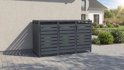 Produktbild von Mülltonnenbox Gary 3er B x T x H 198,5 x 80