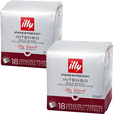 Image de Illy Iperespresso Intenso capsules 2x18 café 100 pour cent arabica