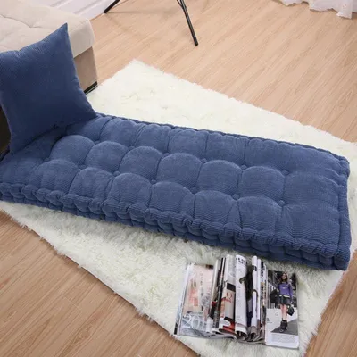 Zdjęcie produktu dla Poduszka siedziskowa do ławki, do użytku na zewnątrz, 55 x 110 cm, kolor niebieski