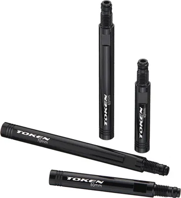 Produktbild von Token Valve Extender schwarz, für SV, paarw., Felgen 31-40mm