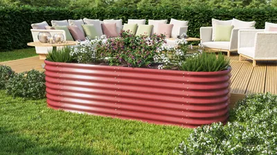 Produktbild von Vitavia Erweiterung "Stretched" für Hochbeet "630" rubin rot 80 x 63 cm