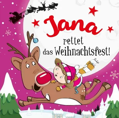 Produktbild von Namens-Weihnachtsbuch - Deine persönliche Weihnachtsgeschichte mit Namen Jana