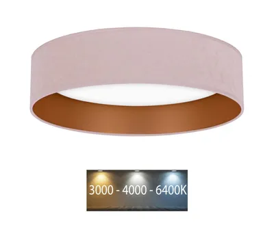 Produktbild von Brilagi - LED-Deckenleuchte VELVET LED/24W/230V 3000/4000/6400K rosa/gold