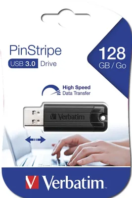Produktbild von Verbatim PinStripe USB 3.0 128GB