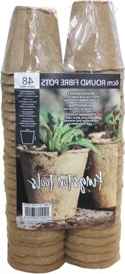 Produktbild von Biologisch abbaubare Hohlzylinder aus Holzpulpa - ideal für Samen, Sämlinge und Schnittgärtnerei - 48 Stück