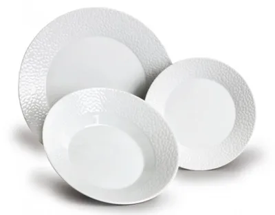 Produktbild von Tellerset, weißes Porzellan, Mosaik, Thun, 18 d.